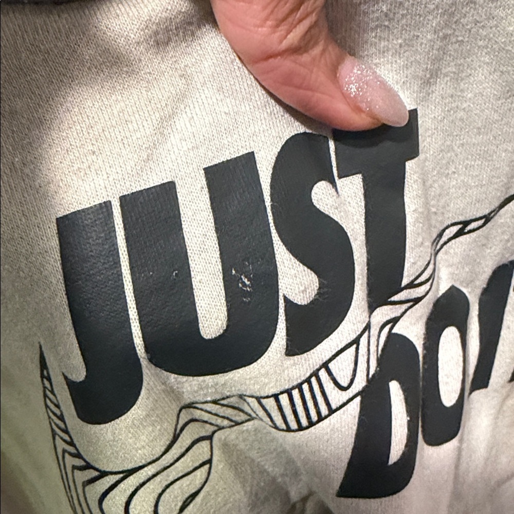 Kids Nike Tan and Yellow Just Do It Hoodie - Picture 4 of 7